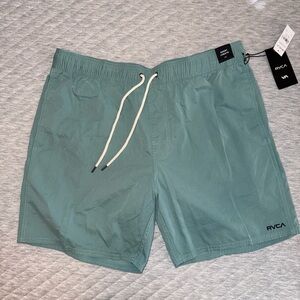 RVCA Men's Teal Board Shorts